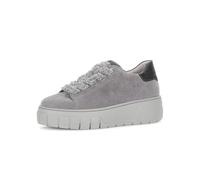 Gabor Schuhe Plateau Sneakers grau Velour 73.222.12 - Größe 37.5