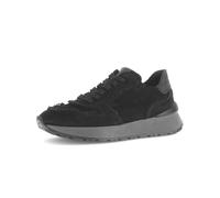 Gabor Damen Low-Top Sneaker, Frauen Sneaker,schnürschuhe,schnürer,Comfort,wechsel-Fussbett,Optifit,breit,sacchetto,schwarz Kombi,37 EU / 4 UK
