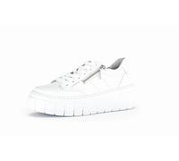 Gabor Damen Low-Top Sneaker, Frauen Sneaker,schnürschuhe,schnürer,Passform,Comfort,wechsel-Fussbett,Optifit,breit,weich,f,Weiss,35 EU / 2.5 UK
