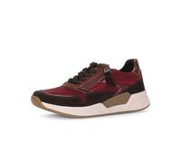 Gabor Damen Low-Top Sneaker, Frauen Sneaker,Stil,trendy,hochwertig,Wellness,schick,verspielt,Leder-Ware,chic,Lady,dkopera/Bordo k.,38.5 EU / 5.5 UK