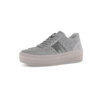 Gabor Damen Low-Top Sneaker, Frauen Sneaker,Turnschuhe,Laufschuhe,schnürschuhe,schnürer,Passform,Comfort,Optifit,rot,grau Kombi,40.5 EU / 7 UK