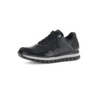 Gabor Damen Low-Top Sneaker, Frauen Sneaker,vegan,Wasser-dicht,weit,Rose,gemuetlich,weiblich,stilvoll,heiss,sexy,schwarz (Flausch),40.5 EU / 7 UK