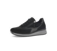 Gabor Damen Low-Top Sneaker, Frauen Sneaker,wechsel-Fussbett,Optifit,breit,Hovercraft,atmungs-aktiv,sacchetto,weich,Weiss,schwarz,40 EU / 6.5 UK