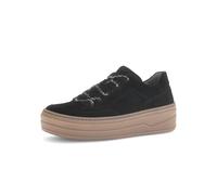 Gabor Damen Low-Top Sneaker, Frauen Sneaker,wechsel-Fussbett,Optifit,breit,Hovercraft,atmungs-aktiv,sacchetto,weich,Weiss,schwarz,36 EU / 3.5 UK