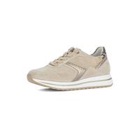 Gabor Damen Low-Top Sneaker, Frauen Sneaker,wechsel-Fussbett,Optifit,breit,Hovercraft,atmungs-aktiv,sacchetto,weich,Sand/Mutaro,38 EU / 5 UK