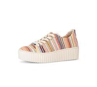 Gabor Damen Low-Top Sneaker, Frauen Sneaker,Weiss,schwarz,Jollys,Glitzer,blau,Rolling-Soft,Sensitive,Basic,Derby,Multicolour/Panna,38 EU / 5 UK