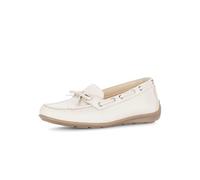 Gabor Damen Mokassins, Frauen Slipper, Mokassins,Best-Fitting,elastisch,gepolstert,polsterung,feminin,pink,Wide-fit,h-Weite,Creme,40.5 EU / 7 UK