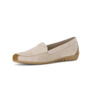 Gabor Damen Mokassins, Frauen Slipper, Mokassins,flexibel,modisch,Passform,Comfort,wechsel-Fussbett,Optifit,weich,f,leinen/Peanut,36 EU / 3.5 UK