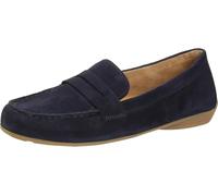 Gabor Damen Mokassins, Frauen Slipper, Mokassins,glatt-Leder,antikrosa,Casual,Fashion,metallic,Effekt,Easy-Walking,Gold,Dark Blue,41 EU / 7.5 UK