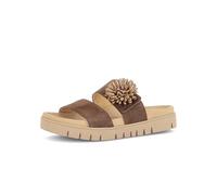Pantolette GABOR "Gabor Pantoletten Leder", Damen, Gr. 42, cacao, Leder, Schuhe Pantolette (74455754-42) cacao