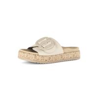 Gabor Damen Pantoletten, Frauen Clogs, Pantoletten,breit,Hovercraft,atmungs-aktiv,sacchetto,weich,sportlich,Weiss,rot,Vanilla/Oat,37 EU / 4 UK