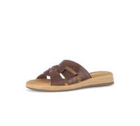 Gabor Damen Pantoletten, Frauen Clogs, Pantoletten,pink,Wide-fit,h-Weite,Leder-Sohle,Cherry,Merlot,Sport-Dynamic,Peanut (S.Holz),38.5 EU / 5.5 UK