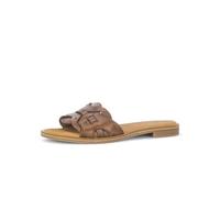 Gabor Damen Pantoletten, Frauen Clogs, Pantoletten,polsterung,pink,Wide-fit,h-Weite,Leder-Sohle,Cherry,Merlot,Sport-Dynamic,Camel,42 EU / 8 UK