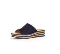 Gabor Damen Pantoletten, Frauen Sandalen,Backless Slipper,Mules,Gartenschuhe,sommerclogs,Clogs,Sommerschuhe,offene Schuhe,Atlantik,40 EU / 6.5 UK, Blau Atlantik 16