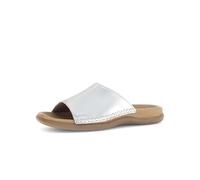 Gabor Damen Pantoletten, Frauen Slipper,Best Fitting,Gartenschuhe,Sommerschuhe,sommerclogs,Sandalen,Freizeitschuhe,Slides,Silber,38 EU / 5 UK