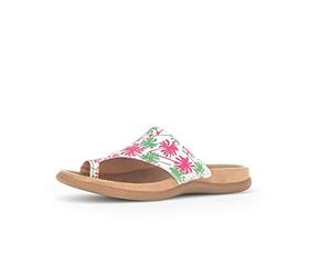 Gabor Damen Pantoletten, Frauen Slipper,Best Fitting,Sandalen,Freizeitschuhe,Schlupfschuhe,schluepfschuhe,Slides,Mules,Verde/Fuxia,38 EU / 5 UK