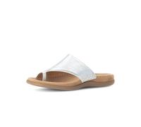 Gabor Damen Pantoletten, Frauen Slipper,Best Fitting,Schlupfschuhe,schluepfschuhe,Slip-ons,Backless Slipper,Mules,Silber,42 EU / 8 UK