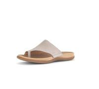 Gabor Damen Pantoletten | Frauen Slipper | Best Fitting | Slip-ons | Backless Slipper | Gartenschuhe | Sommerschuhe | sommerclogs | leinen | 37 EU - 4 UK