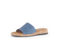 Gabor Damen Pantoletten, Frauen Slipper,Leichte Mehrweite (G),Freizeitschuhe,Schlupfschuhe,schluepfschuhe,Slides,Jeans (S.Kork),38.5 EU / 5.5 UK