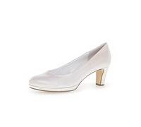 Gabor Damen Plateaupumps, Frauen Absatzschuhe,hochhackige Schuhe,stoeckelschuhe,Ausgehschuhe,Abendschuhe,Court Shoes,Off-White,41 EU / 7.5 UK