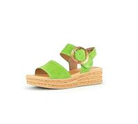 Gabor Damen Plateausandalen, Frauen Sandalen,Plateausandaletten,bequem,Sommerschuhe,Freizeitschuhe,offene Schuhe,Granny Green,38 EU / 5 UK