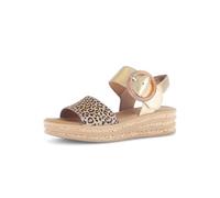 Gabor Damen Plateausandalen 64.550-4 – 4 cm Plateauabsatz, Klettverschluss, elegant