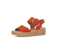 Gabor Damen Plateausandalen 64.550-4 cm Plateauabsatz & Klettverschluss - Elegante Sandalen & Slides für Damen - Pumpkin 13