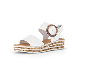 Gabor Damen Plateausandalen 64.550-4 cm Plateauabsatz & Klettverschluss - Elegante Sandalen & Slides für Damen