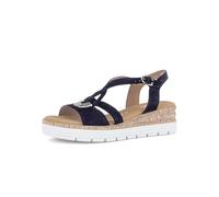 Gabor Damen Plateausandalen, Frauen Sandalen,atmungs-aktiv,sacchetto,weich,sportlich,Weiss,schwarz,Jollys,rot,Dark-Blue (altsi),38 EU / 5 UK