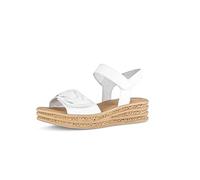 Gabor Damen Plateausandalen, Frauen Sandalen,Best Fitting,bequem,Sommerschuhe,Freizeitschuhe,offene Schuhe,Weiss (Natur),41 EU / 7.5 UK