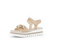 Gabor Damen Plateausandalen, Frauen Sandalen,Best Fitting,bequem,Sommerschuhe,Freizeitschuhe,offene Schuhe,Caramel (Uni),39 EU / 6 UK