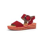 Gabor Damen Plateausandalen, Frauen Sandalen,Best Fitting,Dicke Sohle,bequem,Sommerschuhe,Freizeitschuhe,offene Schuhe,Rubin,38 EU / 5 UK