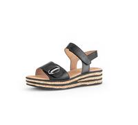 Gabor Damen Plateausandalen, Frauen Sandalen,Best Fitting,Dicke Sohle,Sommerschuhe,Freizeitschuhe,offene Schuhe,schwarz (So.schw.),39 EU / 6 UK
