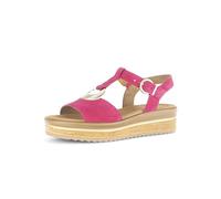 Gabor Damen Plateausandalen, Frauen Sandalen,Best Fitting,Freizeitschuhe,offene Schuhe,Strandschuhe,Plateausandaletten,pink (Gold),40.5 EU / 7 UK