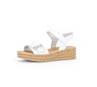 Gabor Damen Plateausandalen, Frauen Sandalen,Best Fitting,offene schuhe,strandschuhe,plateausandaletten,dicke sohle,weiss (natur),40.5 EU / 7 UK