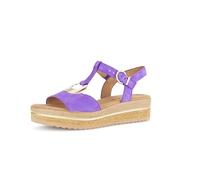 Gabor Damen Plateausandalen, Frauen Sandalen,Best Fitting,Plateausandaletten,bequem,Sommerschuhe,Freizeitschuhe,Violetta (Gold),37.5 EU / 4.5 UK