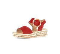Gabor Damen Plateausandalen | Frauen Sandalen | Best Fitting | Plateausandaletten | bequem | Sommerschuhe | Freizeitschuhe | Rubin (Natur) | 37 EU - 4 UK