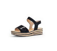 Gabor Damen Plateausandalen, Frauen Sandalen,Best Fitting,Plateausandaletten,Dicke Sohle,bequem,Sommerschuhe,offene Schuhe,schwarz,40.5 EU / 7 UK
