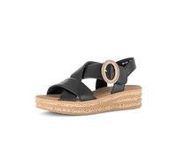 Gabor Damen Plateausandalen, Frauen Sandalen,Best Fitting,schwarz (27),40 EU / 6.5 UK
