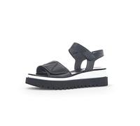 Gabor Damen Plateausandalen, Frauen Sandalen,Best Fitting,Sommerschuhe,Freizeitschuhe,offene Schuhe,Strandschuhe,bequem,schwarz,39 EU / 6 UK