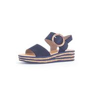 Gabor Damen Plateausandalen, Frauen Sandalen,Best Fitting,Strandschuhe,Plateausandaletten,Dicke Sohle,bequem,Sommerschuhe,Blue,42 EU / 8 UK