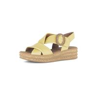 Gabor Damen Plateausandalen, Frauen Sandalen,breit,Hovercraft,atmungs-aktiv,sacchetto,weich,sportlich,Weiss,schwarz,Jollys,Yellow,37 EU / 4 UK