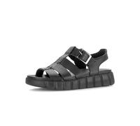 Plateausandaletten GABOR "Plateau Sandale", Damen, Gr. 39, schwarz, Schuhe (89634056-39) schwarz