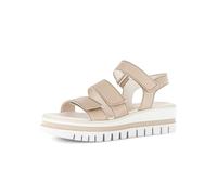 Gabor Damen Plateausandalen, Frauen Sandalen,einlege-Sohle,geschlossen,Holly-Jolly,Nappa-Leder,Night-Blue,Off-White,Oliv,steppa,39 EU / 6 UK