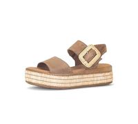 Gabor Fashion Plateau Sandalette braun Bast 84.562.14 - Größe 38.5