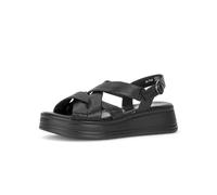 Gabor Damen Plateausandalen, Frauen Sandalen,extra,fersen-Riemen,gefuettert,gesundheits-Schuhe,komfortable,leger,schwarz (S.schw),40 EU / 6.5 UK