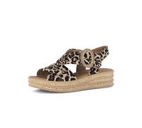 Gabor Damen Plateausandalen, Frauen Sandalen,langlebig,leger,Pass-Form,Pflege-leicht,Plateau,qualitaet,Respira,robust,stabil,Natur,40 EU / 6.5 UK