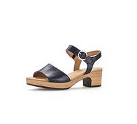 Gabor Damen Plateausandalen, Frauen Sandalen,Leichte Mehrweite (G),Strandschuhe,Plateausandaletten,Dicke Sohle,Midnight (Gold),36 EU / 3.5 UK