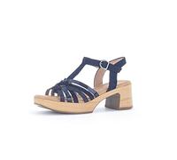 Gabor Damen Plateausandalen, Frauen Sandalen,Moderate Mehrweite (G),offene Schuhe,Strandschuhe,Dicke Sohle,Dark-Blue/Ocean,40 EU / 6.5 UK