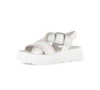 Gabor Damen Plateausandalen, Frauen Sandalen,Navy,Nappa-Leder,Night-Blue,Off-White,Oliv,offen,Ultra-Light,Visone,extra,Latte (Uni),42 EU / 8 UK